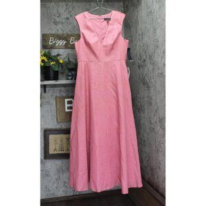 Aidan Mattox by Adrianna Papell Jacquard Ball Gown Dress Summer Rose Pink 16